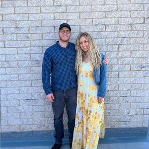 Express Yellow Floral Maxi Dress